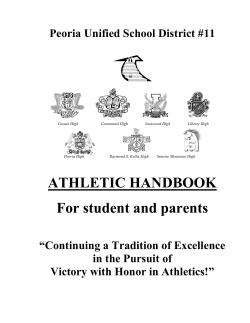 purpose of athlete/parent handbook