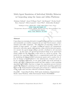 Multi-Agent Simulation of Individual Mobility Behavior in