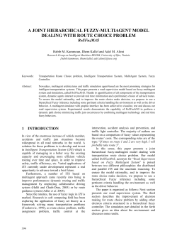 A Joint Hierarchical Fuzzy-MultiAgent Model Dealing with Route