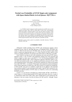 Partial Loss Probability of OVSF Single