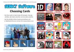 Choosing Cards - SENICT Software