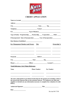 credit application