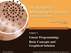 Introduction to Management Science 1e.