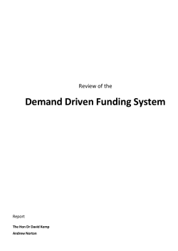 DOCX file of Review of the Demand Driven Funding