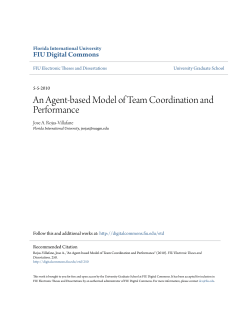 An Agent-based Model of Team Coordination and Performance