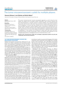 The tumor microenvironment: a pitch for multiple players