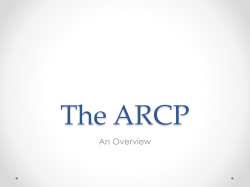 The ARCP - Eastern ACCS