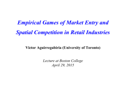 Empirical Games of Market Entry and Spatial Competition in Retail