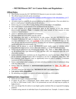 METROMascot 2017 Art Contest Rules and Regulations