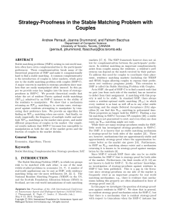 Strategy-Proofness in the Stable Matching Problem with Couples