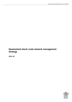 Queensland stock route network management strategy 2014-19