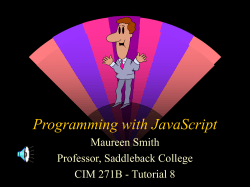 Programming with JavaScript