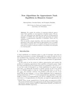 New Algorithms for Approximate Nash Equilibria in Bimatrix Games*