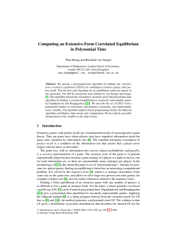 Computing an Extensive-Form Correlated Equilibrium in Polynomial