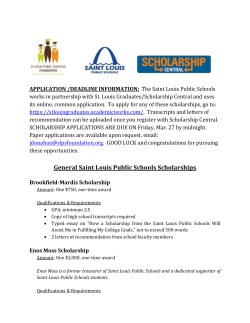 Phillip J. Hickey Scholarship - St. Louis Public Schools Foundation
