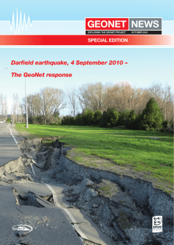 GeoNet: News