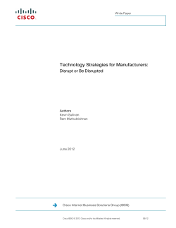 Technology Strategies for Manufacturers