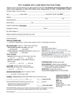 PAPER REGISTRATION: Complete and Mail