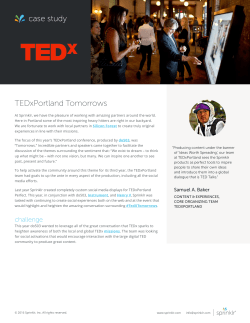 case study TEDxPortland Tomorrows