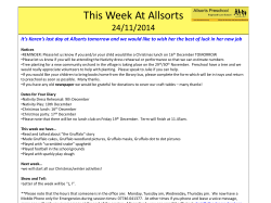 It`s Karen`s last day at Allsorts tomorrow and we would like to wish