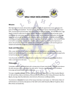 MILE HIGH WOLVERINES Mission: Mile High Wolverine teams will