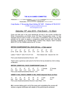 BRITISH CHAMPIONSHIP HILL RACE