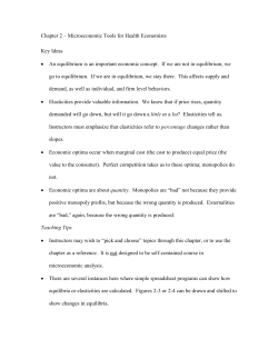 Microeconomic Tools for Health Economists Key