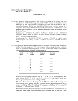 Q # 2. (Key Question) Complete the following table by calculating