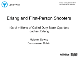 Erlang and First-Person Shooters