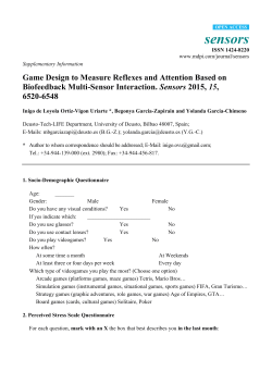 Game Design to Measure Reflexes and Attention Based on