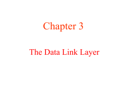 The Data Link Layer - U of L Class Index