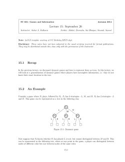Lecture 15: September 26 15.1 Recap 15.2 An Example