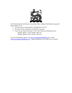 PLAY FIELD HOCKEY - Deep Cove Elementary