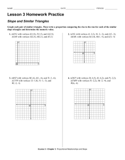 Lesson 3 Homework Practice Slope and Similar