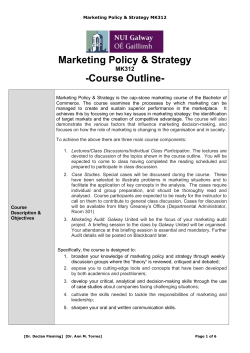Marketing - Strategy