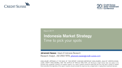 Indonesia Market Strategy Time to pick your spots
