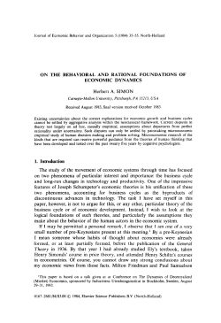 ON THE BEHAVIORAL AND RATIONAL