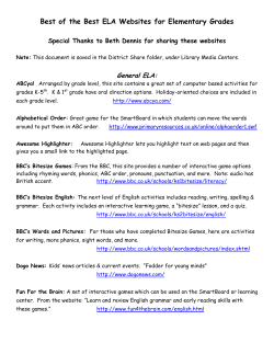 Best of the Best ELA Websites for Elementary Grades