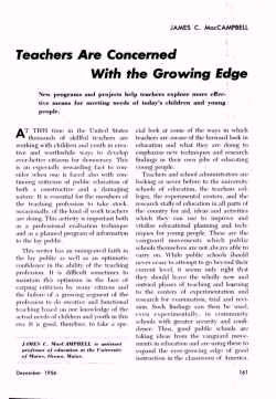 Teachers Are Concerned With the Growing Edge