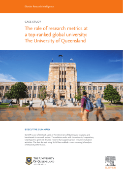 The role of research metrics at a top-ranked global university
