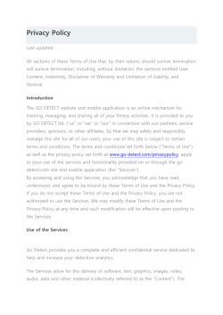 Privacy Policy - GO
