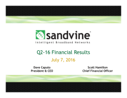 Q2-16 Financial Results