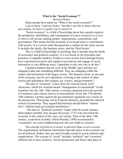 the economy is embedded in society