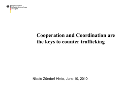Cooperation and Coordination are the Keys to Countering Human