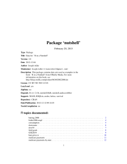 Package `nutshell`