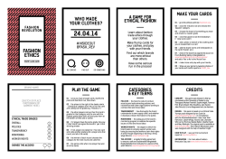 ethical fashion trump card game