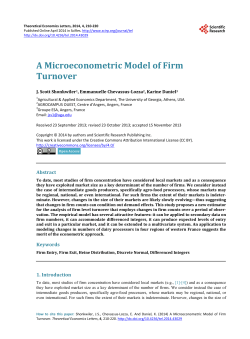 A Microeconometric Model of Firm Turnover