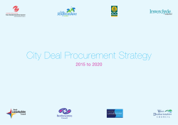 City Deal Procurement Strategy