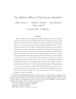 The Spillover Effects of Top Income Inequality