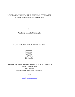 LEVERAGE AND DEFAULT IN BINOMIAL